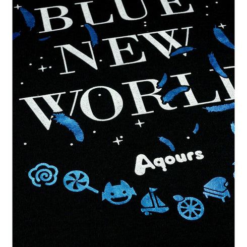 『ラブライブ!サンシャイン!!』箔プリントTシャツ(WATER BLUE NEW WORLD)レディース【202406再販】
