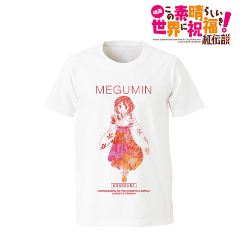 『この素晴らしい世界に祝福を!紅伝説』描き下ろしイラスト めぐみん Tシャツレディース【202412再販】