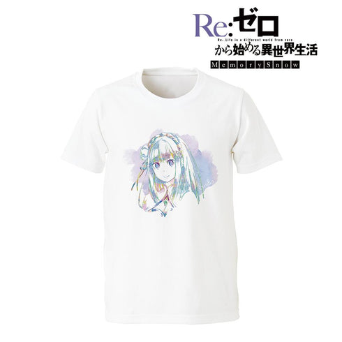 『Re:ゼロから始める異世界生活 Memory Snow』エミリア Ani-Art Tシャツメンズ【202411再販】