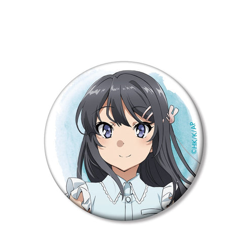 『青春ブタ野郎はバニーガール先輩の夢を見ない』描き下ろしイラスト 桜島麻衣 缶バッジ【202406再販】