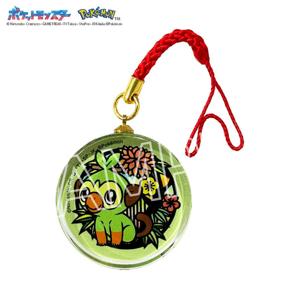 『ポケットモンスター』切り絵シリーズ ガラス根付 サルノリ【202501再販】