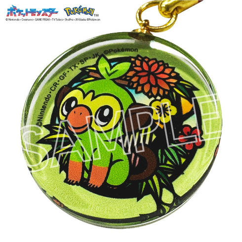 『ポケットモンスター』切り絵シリーズ ガラス根付 サルノリ【202501再販】