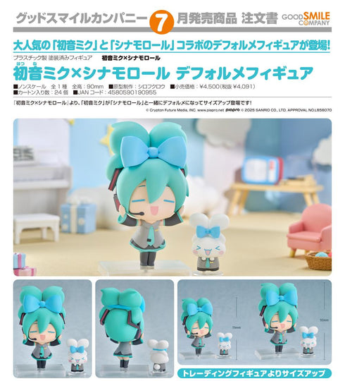『初音ミク×シナモロール』デフォルメフィギュア