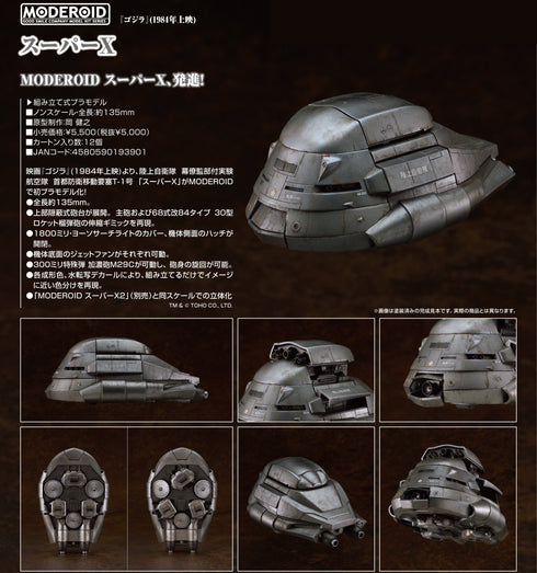 『ゴジラ(1984)』MODEROID スーパーX