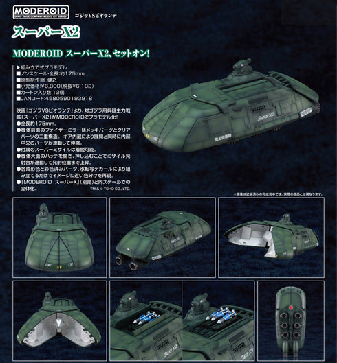 『ゴジラ(1984)』MODEROID ゴジラVSビオランテ スーパーX2