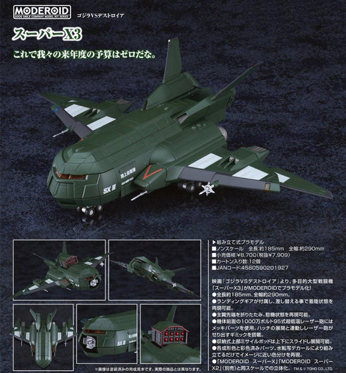 『ゴジラシリーズ』MODEROID ゴジラVSデストロイア スーパーX3
