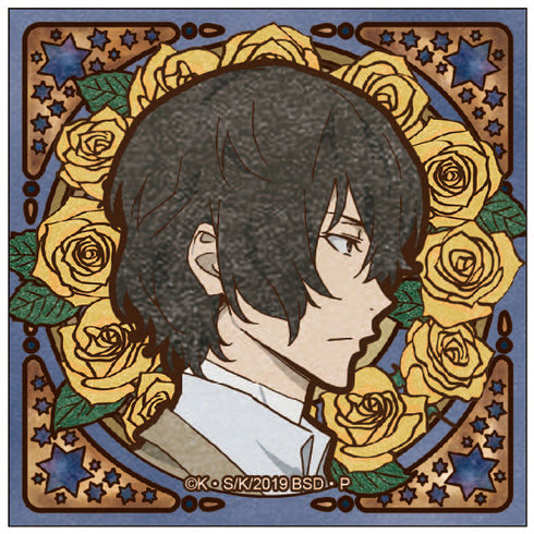 『文豪ストレイドッグス』アールヌーボーシリーズ スクエア缶バッジ 太宰治【202505再販】