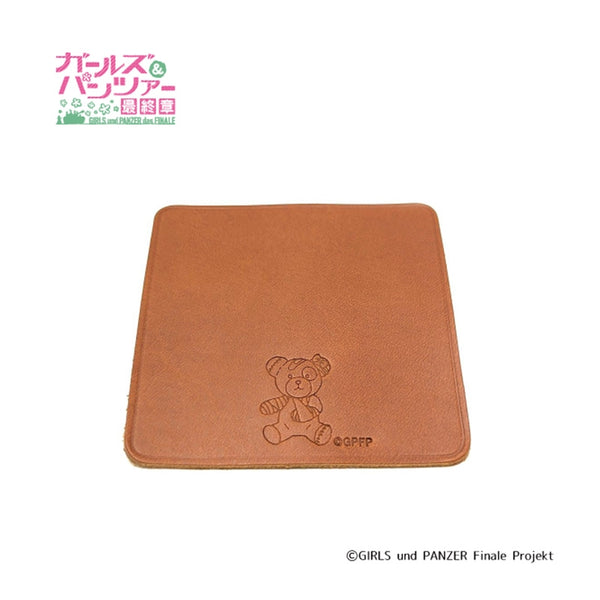 『ガールズ&パンツァー』レザースクエアコースター(ボコ)