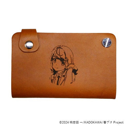 『青春ブタ野郎はサンタクロースの夢を見ない』レザースライドカードケース 古賀 朋絵