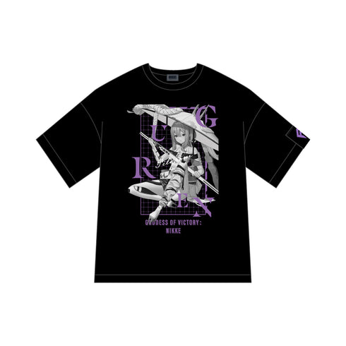 『勝利の女神:NIKKE』Tシャツ 紅蓮
