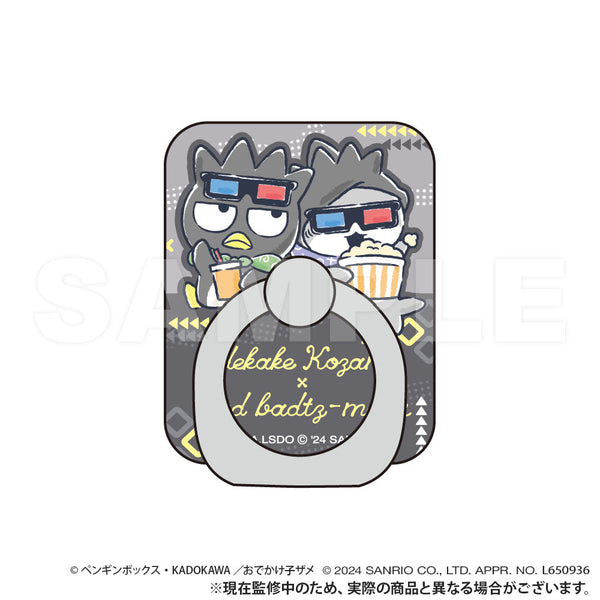 『おでかけ子ザメ×サンリオキャラクターズ』スマホリング バッドばつ丸