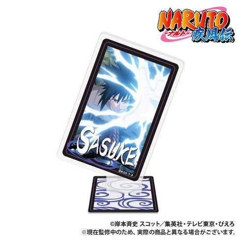 "NARUTO Shippuden" Playing Card-Style Acrylic Collection: Sasuke Uchiha (Newly Illustrated)