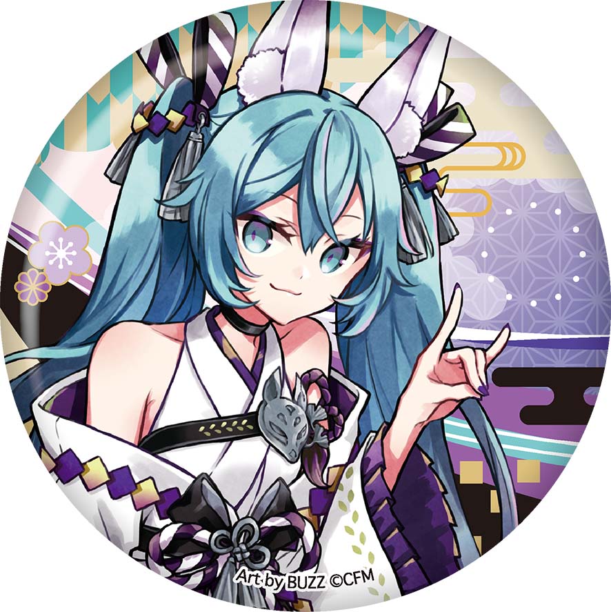 初音ミク』百鬼夜行 BIG缶バッジ 妖狐 藤 – Anime Store JP