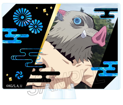 『鬼滅の刃』螺鈿風シリーズ プレート&スタンド 嘴平伊之助