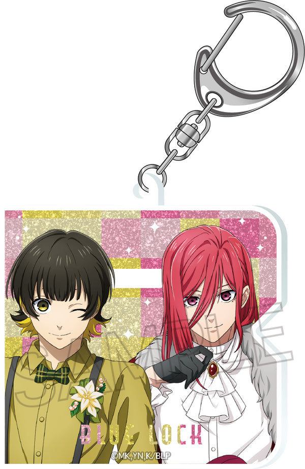 『ブルーロック』グリッターキーホルダー 蜂楽廻&千切豹馬