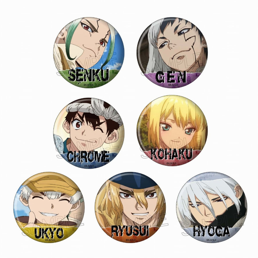 Dr.STONE』百面相缶バッジ BOX(7個入) - Anime Store.JP