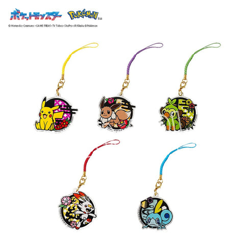 『ポケットモンスター』切り絵シリーズ アクリル根付 A BOX(5個入)