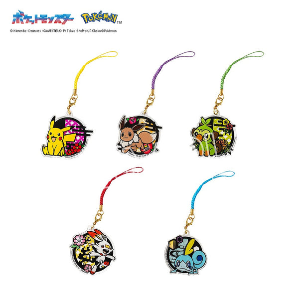 『ポケットモンスター』切り絵シリーズ アクリル根付 A BOX(5個入)