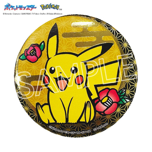 『ポケットモンスター』切り絵シリーズ 箔押し缶バッジ A BOX(5個入)