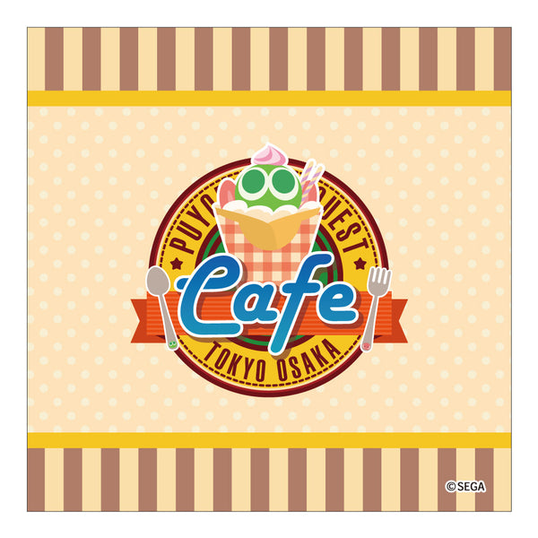 『ぷよクエカフェ2025』ハンカチ カフェロゴ