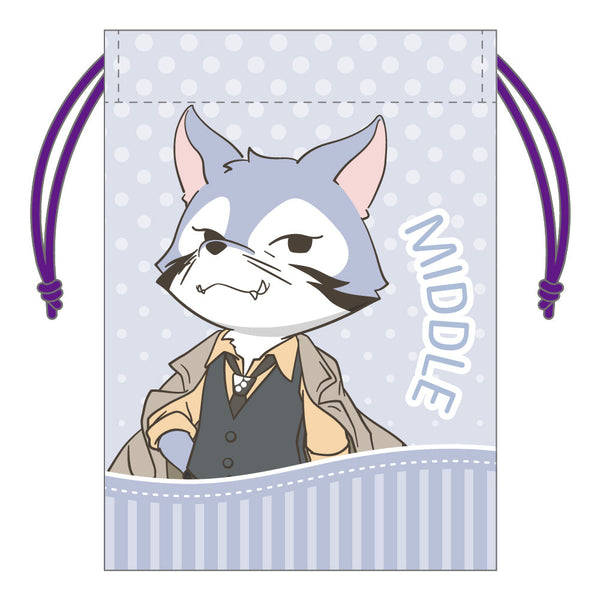 『あらいぐま カルカル団』ミニ巾着 ミドル