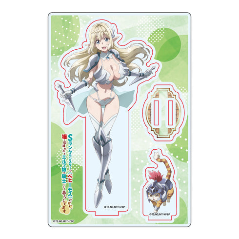 『Sランクモンスターの《ベヒーモス》だけど、猫と間違われてエルフ娘の騎士(ペット)として暮らしてます』アクリルスタンド アリア&タマ