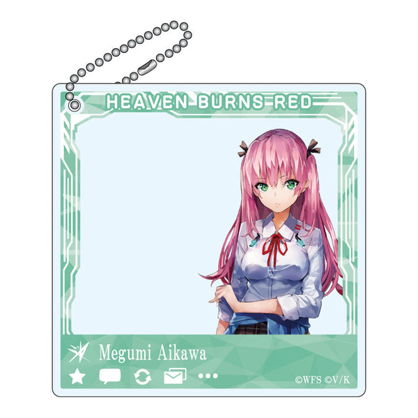 『ヘブンバーンズレッド』SNSぽいアクリルキーホルダー 逢川めぐみ