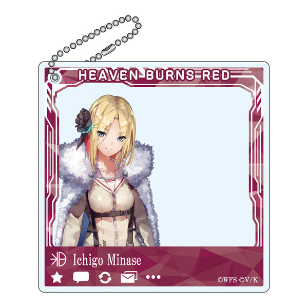 『ヘブンバーンズレッド』SNSぽいアクリルキーホルダー 水瀬いちご