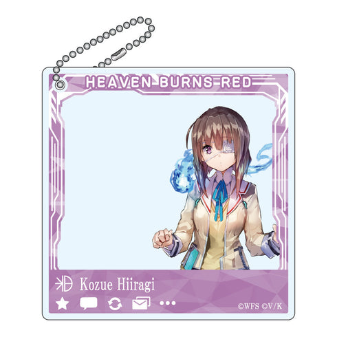 『ヘブンバーンズレッド』SNSぽいアクリルキーホルダー 柊木梢