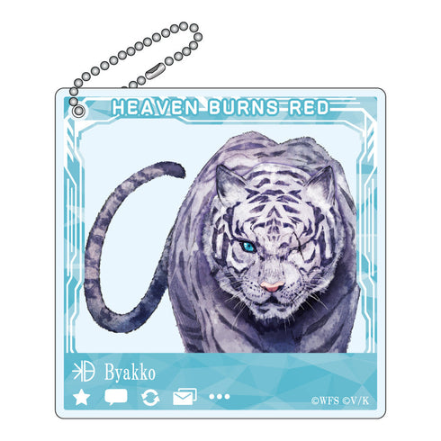 『ヘブンバーンズレッド』SNSぽいアクリルキーホルダー ビャッコ