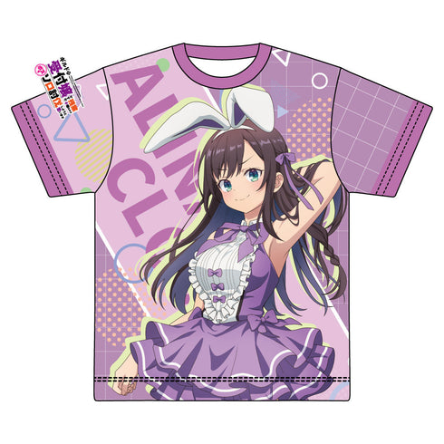 『ギルドの受付嬢ですが、残業は嫌なのでボスをソロ討伐しようと思います』描き下ろし フルグラフィックTシャツ アリナ・クローバー
