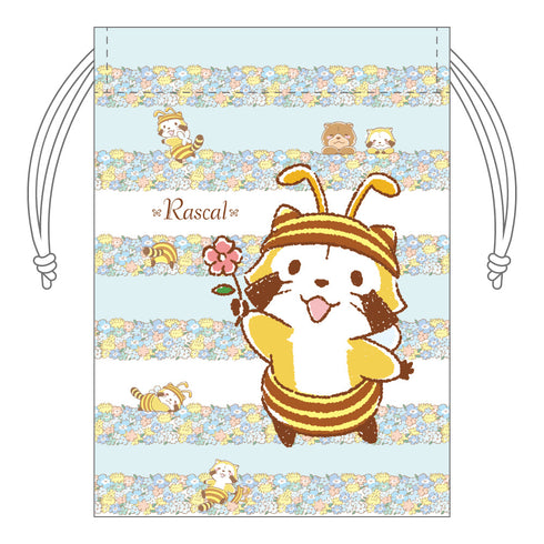 『ラスカル』FlowerDesignみつばち ミニ巾着 B