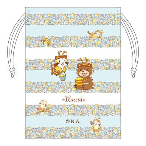 『ラスカル』FlowerDesignみつばち ミニ巾着 B