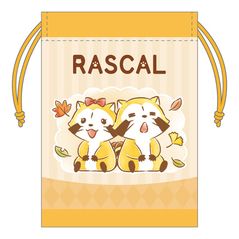 『ラスカル』秋ver. ミニ巾着 A