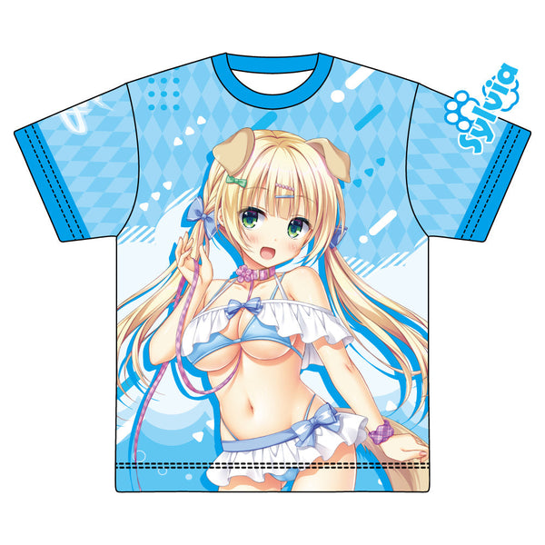 『金色ラブリッチェ』描き下ろし フルグラフィックTシャツ シルヴィア・ル・クルスクラウン・ソルティレージュ・シスア わんこver.