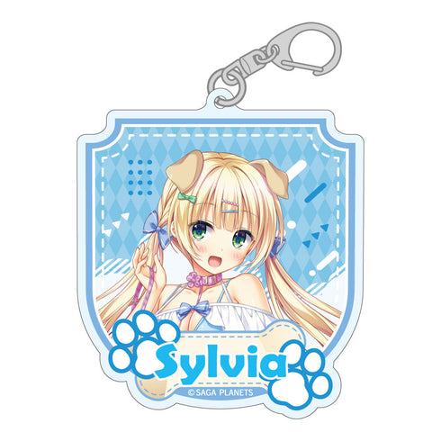 『金色ラブリッチェ』描き下ろし アクリルキーホルダー シルヴィア・ル・クルスクラウン・ソルティレージュ・シスア わんこver.