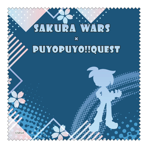 "Puyo Puyo" Cleaning Cloth: Sig Ver. Seijuro Kamiyama — New Sakura Wars Collaboration Illustration by Puyo Quest