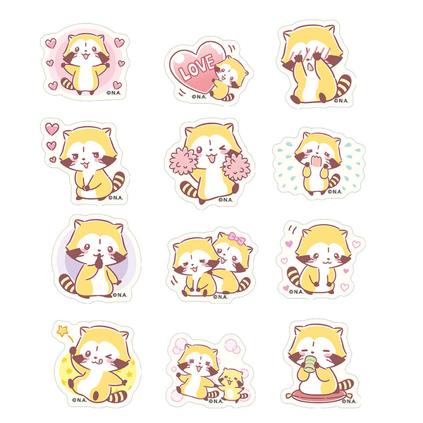 『ラスカル』あまえ上手ver. フレークステッカー