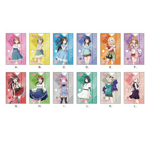 『ラブライブ!虹ヶ咲学園スクールアイドル同好会』サテン地ステッカー A 第1弾【BOX】【202409再販】