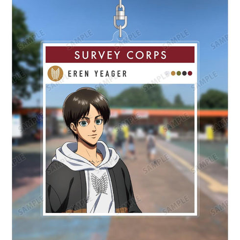 『進撃の巨人』描き下ろしイラスト エレン シミラールックver. フォトフレーム風BIGアクリルキーホルダー【202603再販】