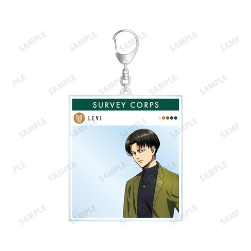 『進撃の巨人』描き下ろしイラスト リヴァイ シミラールックver. フォトフレーム風BIGアクリルキーホルダー【202510再販】