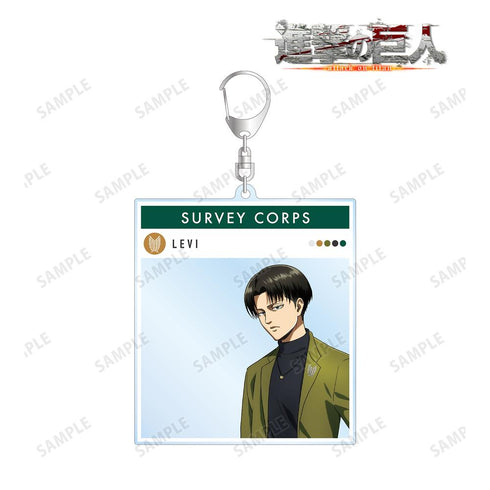 『進撃の巨人』描き下ろしイラスト リヴァイ シミラールックver. フォトフレーム風BIGアクリルキーホルダー【202504再販】