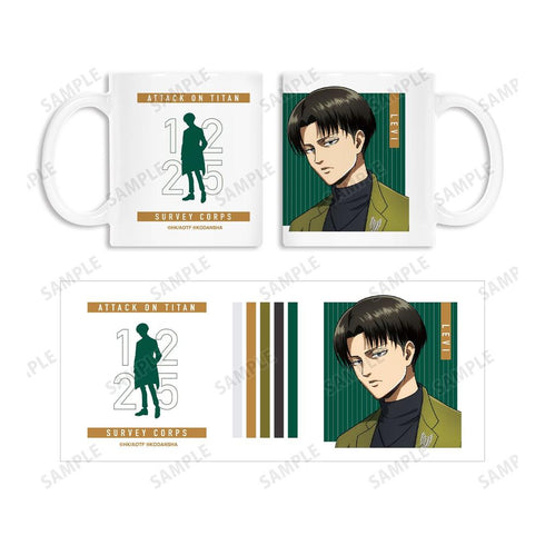 《進擊的巨人》全新繪製插圖 利威 仿裝扮版 馬克杯【202604再版】