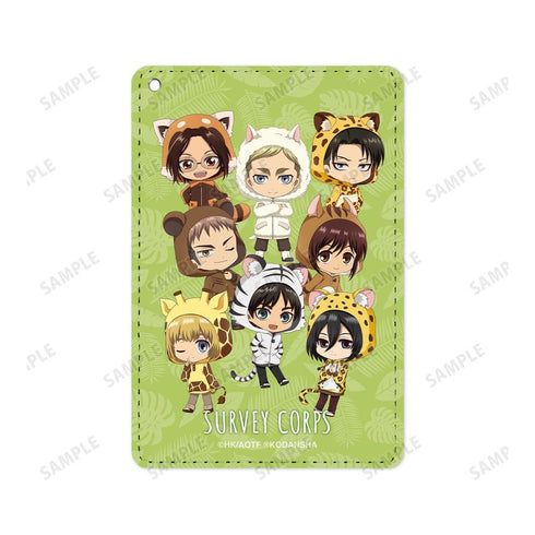 『進撃の巨人』調査兵団 ちびキャラ 1ポケットパスケース【202603再販】