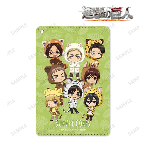 『進撃の巨人』調査兵団 ちびキャラ 1ポケットパスケース【202603再販】