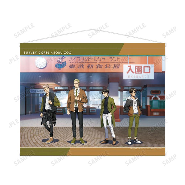 『進撃の巨人』描き下ろしイラスト 集合 シミラールックver. B2タペストリー【202603再販】