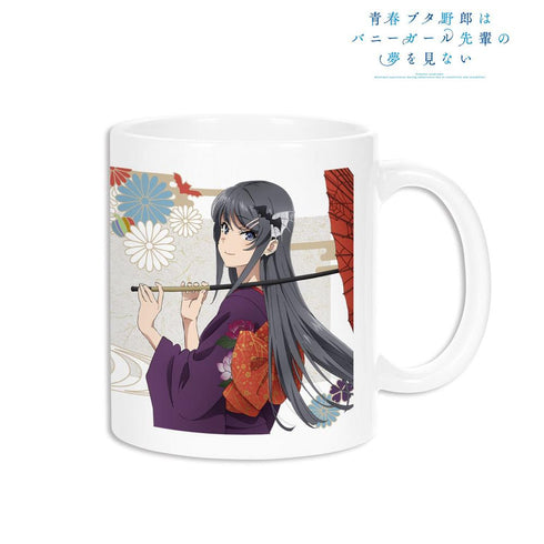 《青春豬男不會做兔女郎學姊的夢》全新繪製插圖 櫻島麻衣 和風萬聖節版 馬克杯【202604再版】