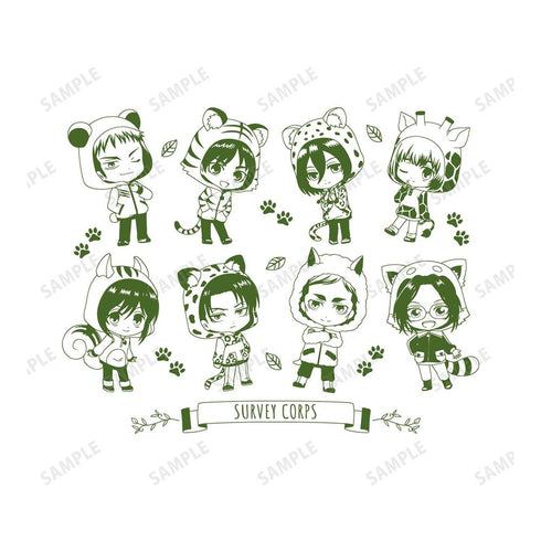 『進撃の巨人』調査兵団 ちびキャラ BIGジップトートバッグ【202603再販】