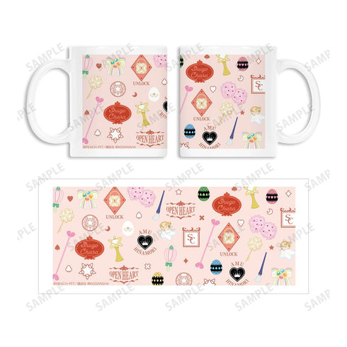 『しゅごキャラ!』モチーフ柄 マグカップ ピンク【202601再販】