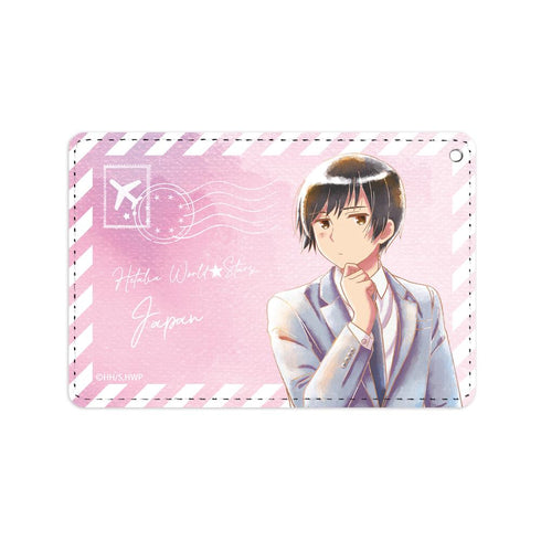 『ヘタリア World★Stars』日本 Ani-Art aqua label 1ポケットパスケース【202501再販】